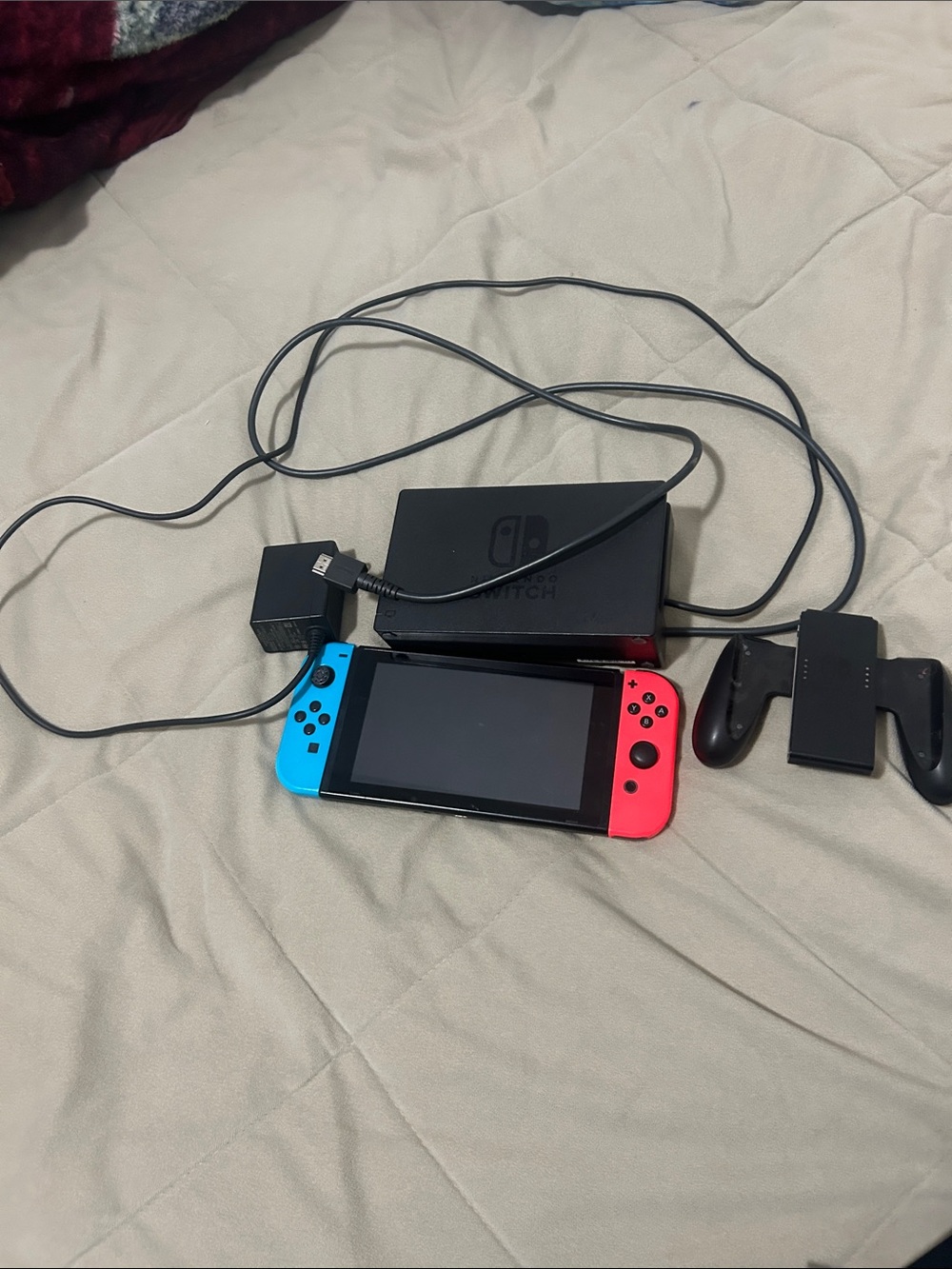 Nintendo Switch with Blue & Red Joy-Con Controllers